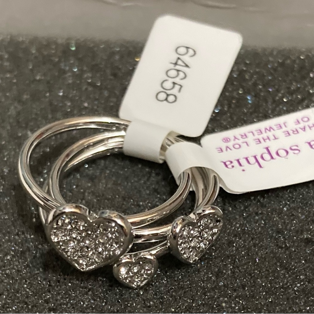 Lia Sophia set of 3 rings - NEW!